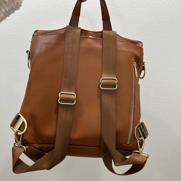 Fawn Design Cognac Original Brown diaper bag backpack infant baby newborn - Picture 8 of 9